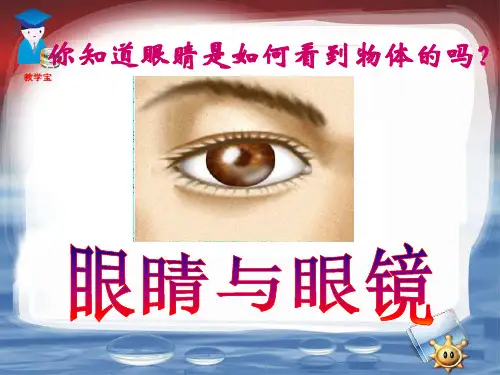 初二物理 眼睛和眼镜PPT课件