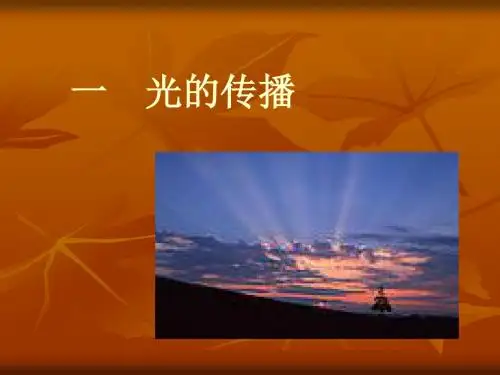 物理:2.1《光的传播》课件2(人教版八年级上)(1)