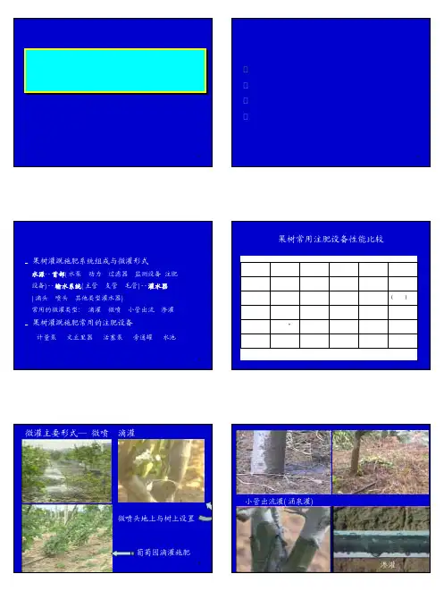 北方果树灌溉施肥与管理