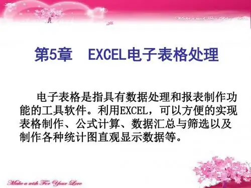 EXCEL表格处理
