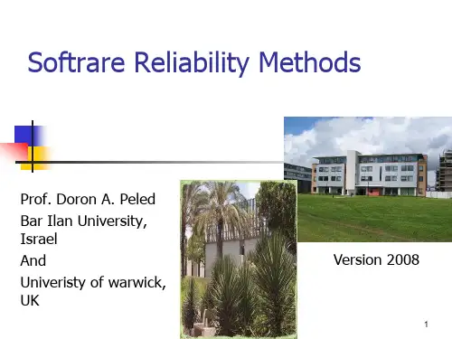Software Reliability Methods  PPT