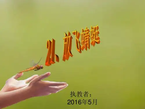 语文S版三年级下册第21课《放飞蜻蜓》课件
