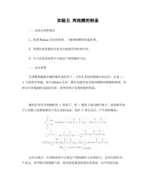 肉桂酸制备