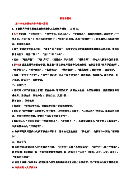 教育学要点