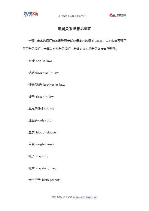 与学科分类相关的雅思词汇