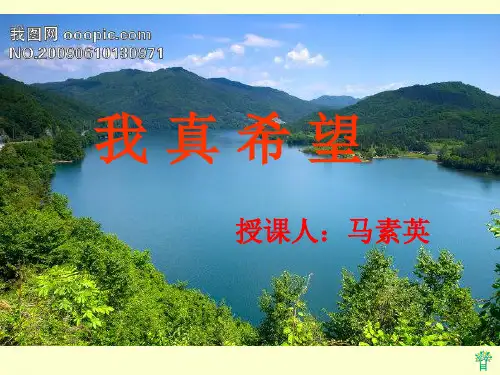 我真希望___PPT课件