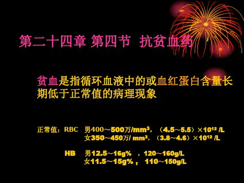 抗贫血药ppt课件