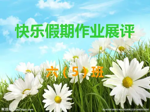快乐假期作业展评ppt