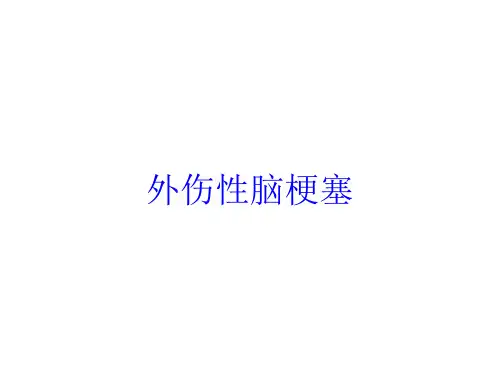 外伤性脑梗塞培训课件