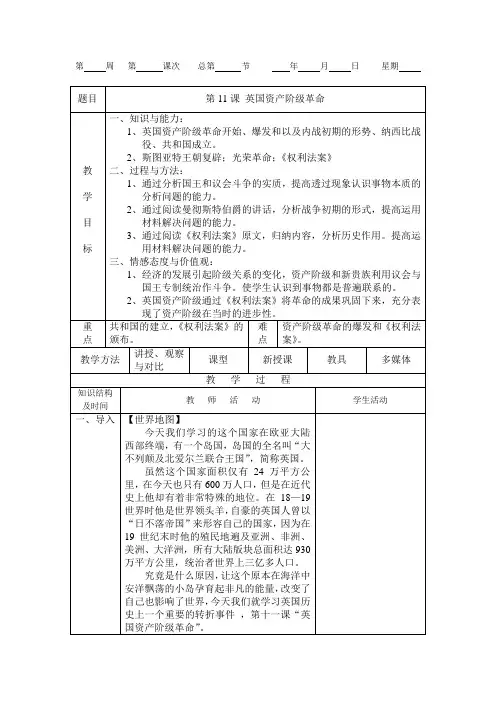 英国资产阶级革命