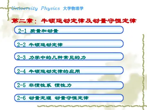 第二章牛顿运动定律及动量守恒定律
