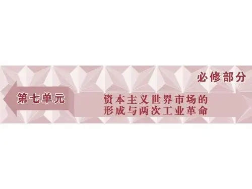 高考历史(人教版)一轮复习课件:必修 第7单元 资本主义世界市场的形成与两次工业革命 第15讲