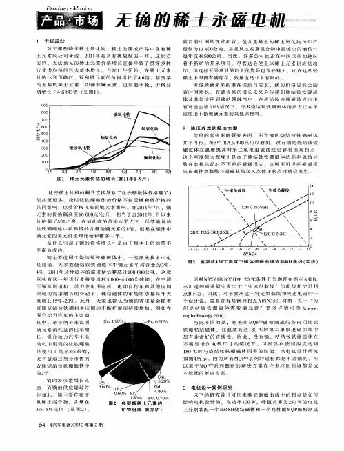 无镝的稀土永磁电机