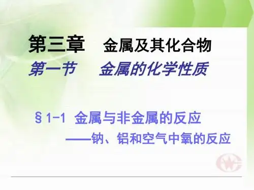 高中化学金属与非金属反应——钠、铝与氧气反应课件必修一