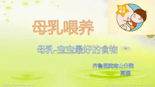 讲课母乳喂养PPT课件