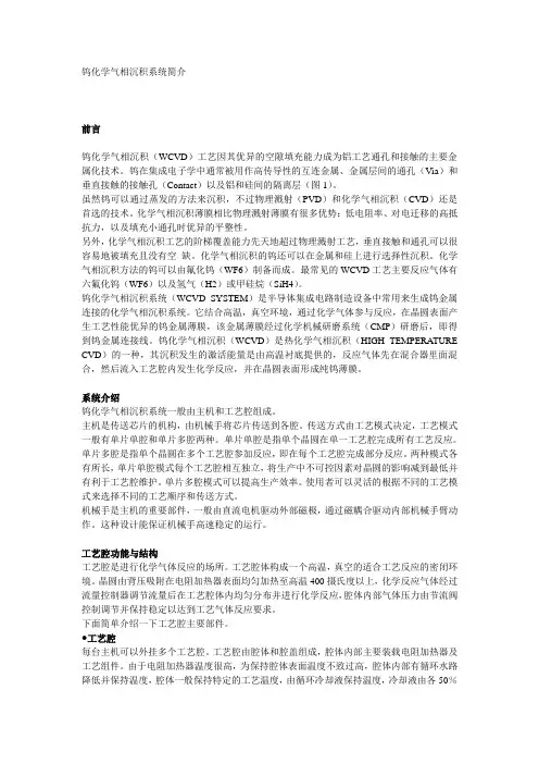 钨化学气相沉积系统简介