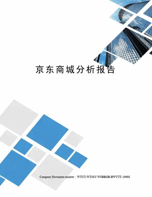 京东商城分析报告