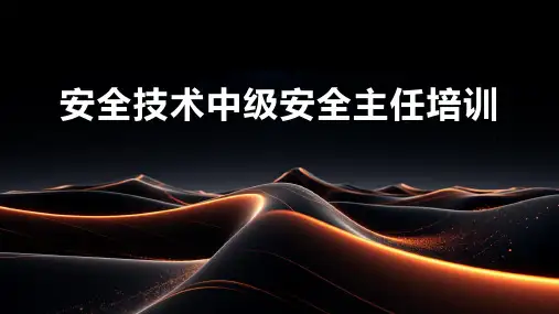 安全技术中级安全主任