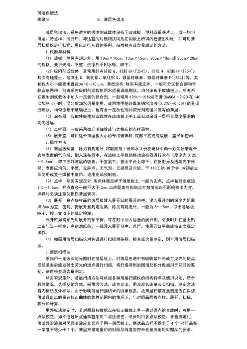 薄层色谱法