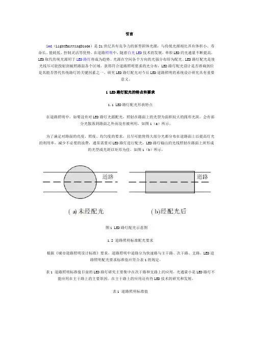 LED路灯配光方案设计