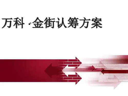 万科金街认筹方案