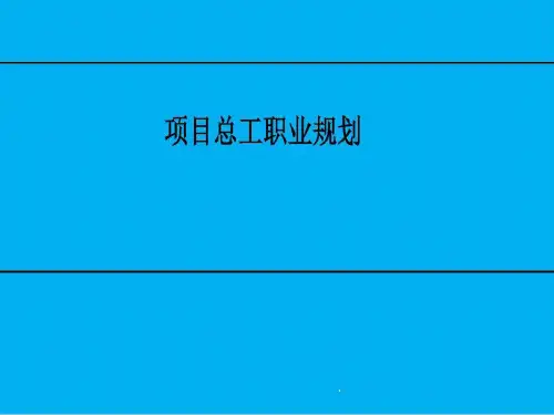 项目总工职业规划共97页文档