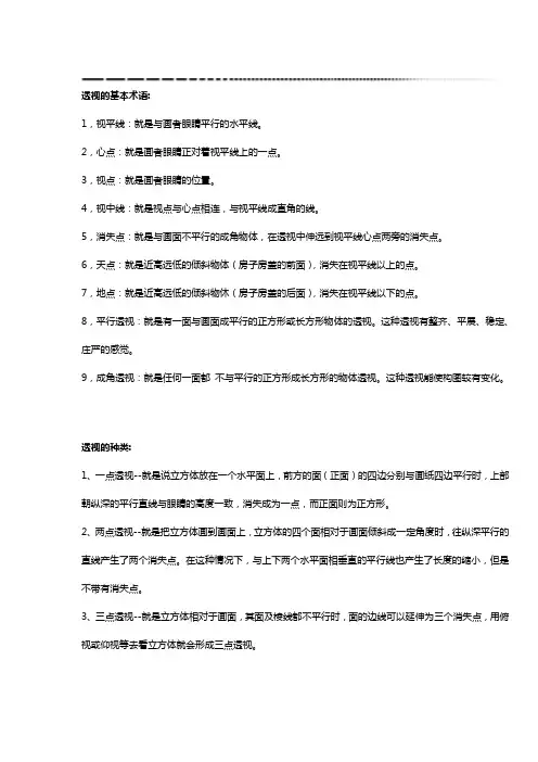 《透视》的原理与种类