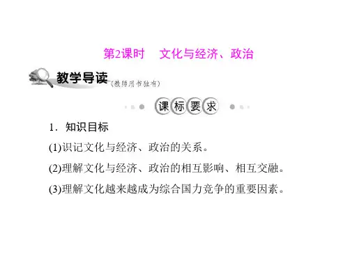 高二政治文化与经济政治