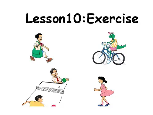 冀教版六年级英语下册Lesson10--exercise