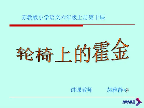 轮椅上的霍金PPT课件