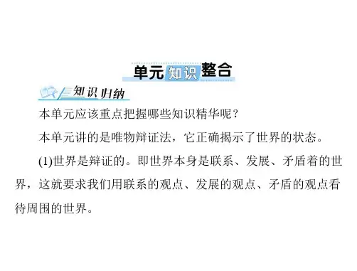 必修4 第三单元 单元知识整合 课件-最新高考政治总复习