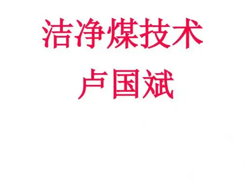 洁净煤技术