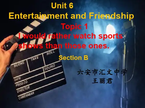 英语仁爱版九年级下册《Unit 6 Entertainment and Friendship 》课件公开课 (6)