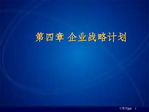 《企业战略计划》PPT课件