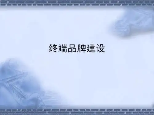 终端及品牌建设