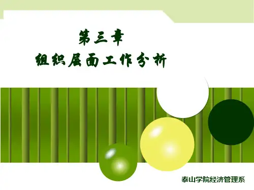 工作分析第三章