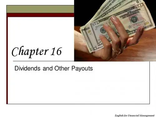 Chap16 Dividends