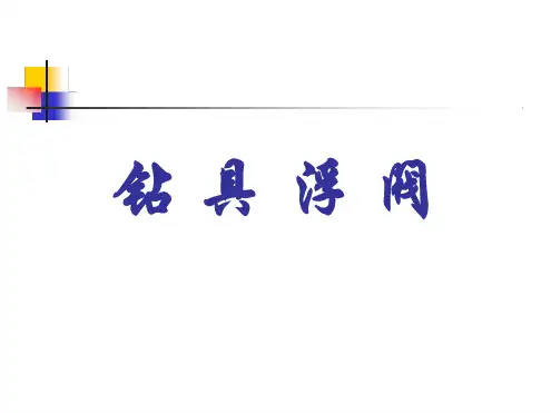 钻具浮阀 1