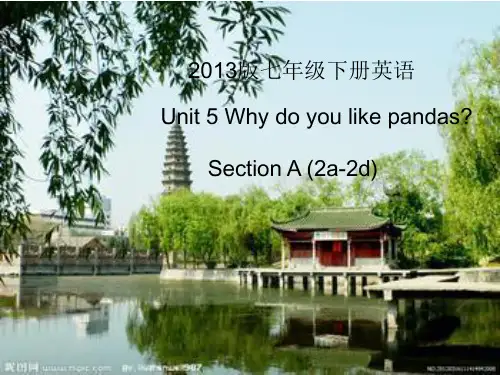 2013版七年级下册英语Unit5SectionA(2a-2d)