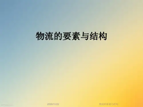 物流的要素与结构