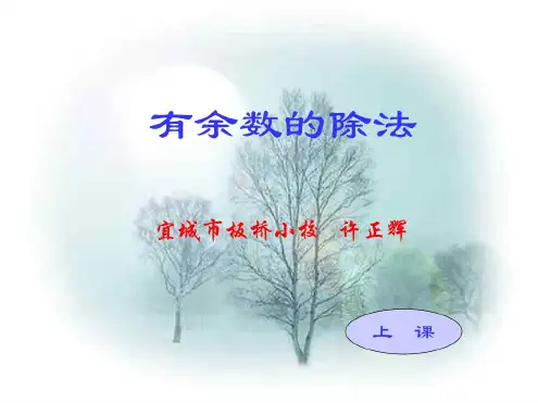 三年级数学有余数的除法1
