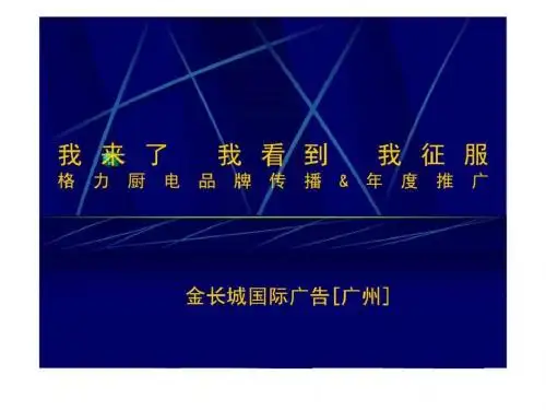 格力厨电品牌传播&年度推广