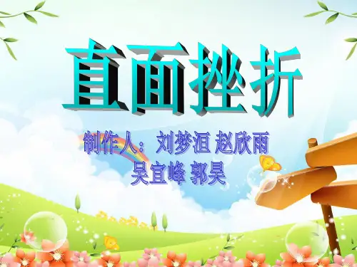 直面挫折 ppt