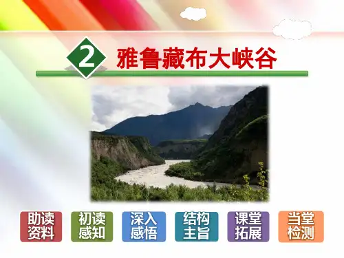部编人教版四年级语文上册《2.雅鲁藏布大峡谷》课件