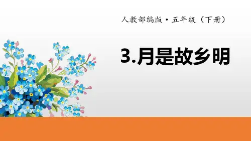 《月是故乡明》精美版课件