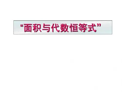 面积与代数恒等式