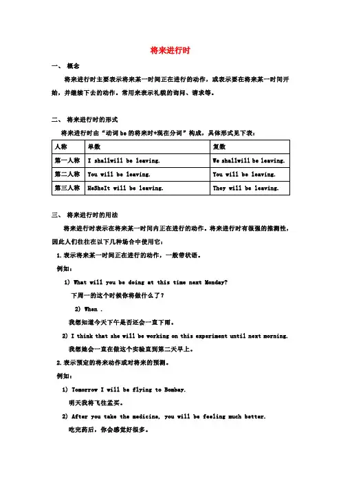 高中英语 Unit2 Wish you were here语法 牛津译林版必修2