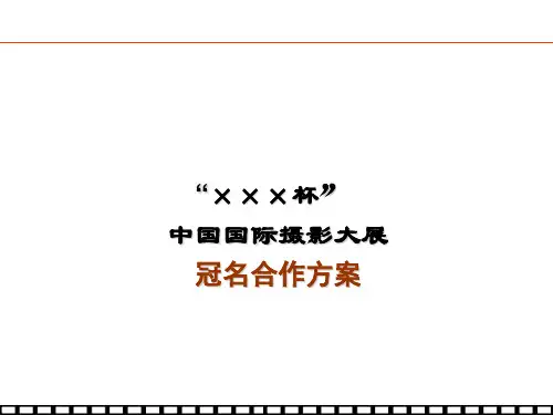 摄影大展冠名招商方案讲义课件