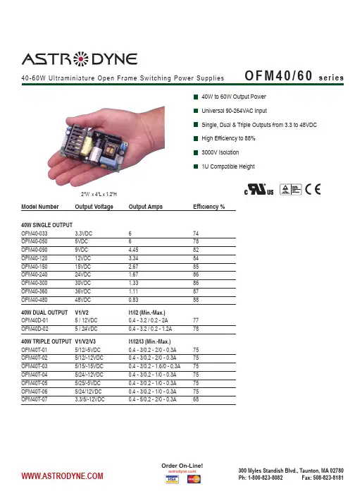OFM40-300中文资料