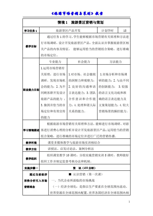 旅游市场营销与策划教案.doc
